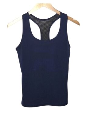 POP Fit Navy Blue Racerback Tank Top